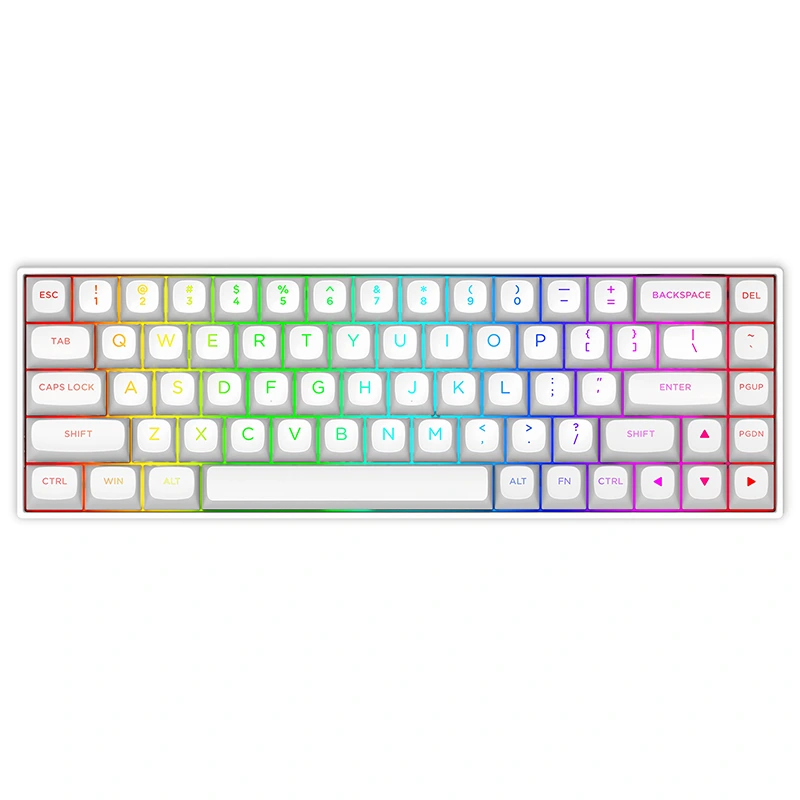 68 Schlësselen Magnéitescht Wiesselt mechanesch Keyboard