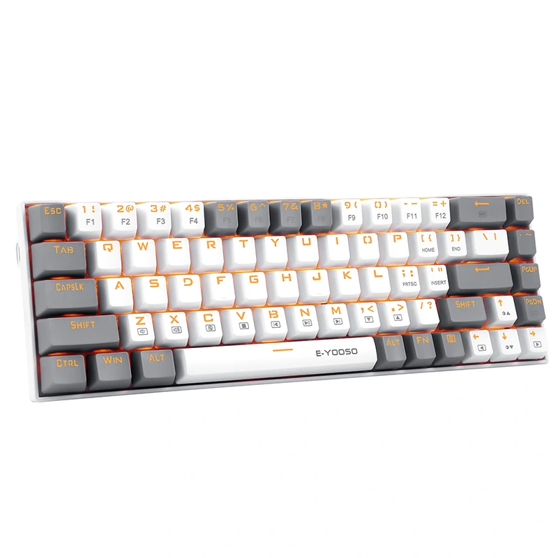 68keys mechanesch Gaming Wired LED Backlit Keyboard