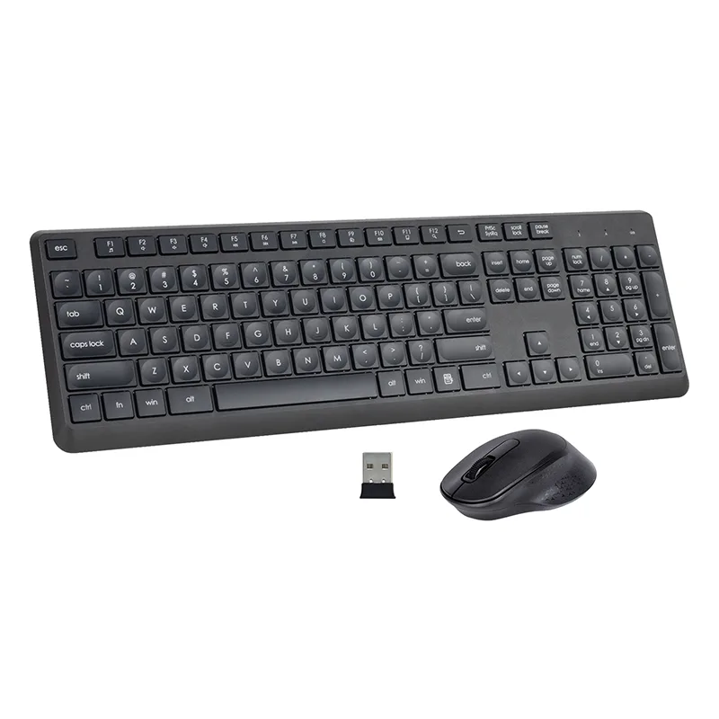 Black 2.4ghz Wireless Tastatur an Maus Combo