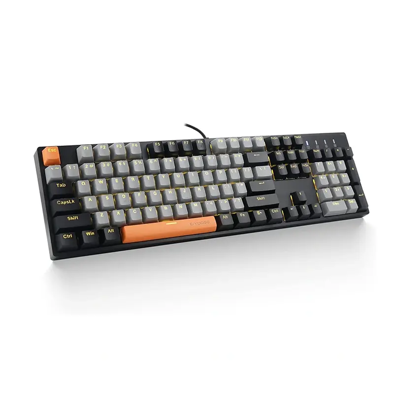 Mechanesch 104 Key Full-Gréisst Computer Keyboards