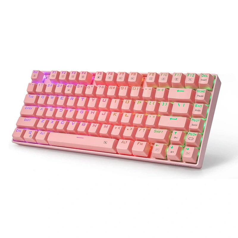 Wireless mechanesch Keyboard 2.4Ghz / USB 81keys